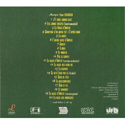 Le Fabuleux destin d'Amlie Poulain Soundtrack (Various Artists, Yann Tiersen) - CD Achterzijde