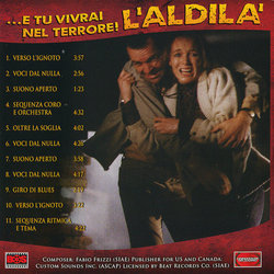 ...E Tu Vivrai Nel Terrore! L'Aldila Soundtrack (Fabio Frizzi) - CD Achterzijde