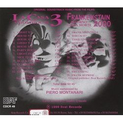 La Casa 3 - Ghosthouse / Frankenstein 2000 Soundtrack (Piero Montanari) - CD Achterzijde