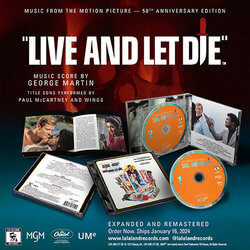 Live and Let Die- 50th Anniversary Soundtrack (Paul and Linda McCartney, George Martin) - cd-inlay