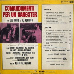 Comandamenti per un Gangster Soundtrack (Ennio Morricone) - CD Achterzijde