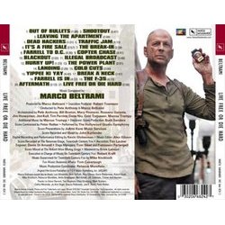 Live Free or Die Hard Soundtrack (Marco Beltrami) - CD Achterzijde