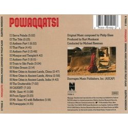 Powaqqatsi Soundtrack (Philip Glass) - CD Achterzijde