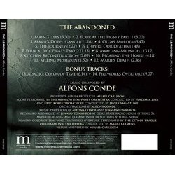 The Abandoned Soundtrack (Alfons Conde) - CD Achterzijde