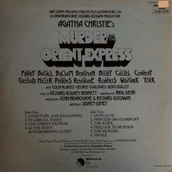 Murder on the Orient Express Soundtrack (Richard Rodney Bennett) - CD Achterzijde