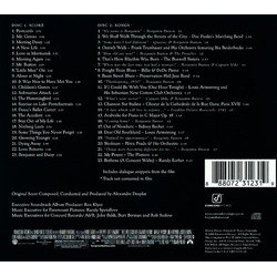 The Curious Case of Benjamin Button Soundtrack (Alexandre Desplat) - CD Achterzijde