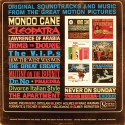 Original Soundtracks and Music from the Great Motion Pictures Soundtrack (Various Artists) - CD cover