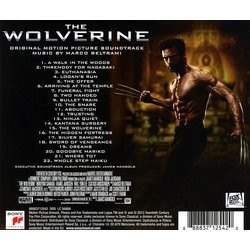 The Wolverine Soundtrack (Marco Beltrami) - CD Achterzijde