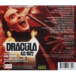 Dracula A.D. 1972 Soundtrack (Michael Vickers) - CD Achterzijde
