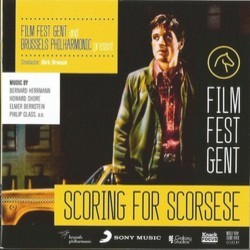 Film Fest Gent and Brussels Philarmonic present Scoring for Scorsese Soundtrack (Various Artists, Elmer Bernstein, Philip Glass, Bernard Herrmann, Howard Shore) - CD cover