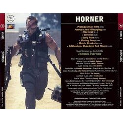 Commando Soundtrack (James Horner) - CD Achterzijde