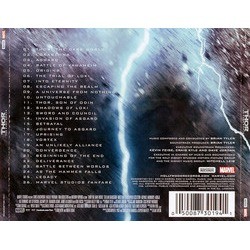 Thor: The Dark World Soundtrack (Brian Tyler) - CD Achterzijde