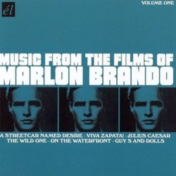 Music from the Films of Marlon Brando Volume one Soundtrack (Leonard Bernstein, Frank Loesser, Alex North, Mikls Rzsa, Leith Stevens) - CD cover