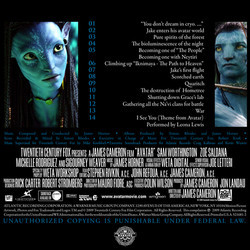 Avatar Soundtrack (James Horner) - CD Achterzijde