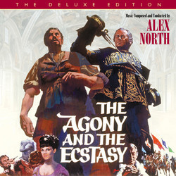 The Agony and the Ecstasy Soundtrack (Jerry Goldsmith, Alex North) - CD cover