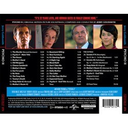 Psycho II Soundtrack (Jerry Goldsmith) - CD Achterzijde