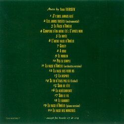 Amlie from Montmartre Soundtrack (Various Artists, Yann Tiersen) - CD Achterzijde