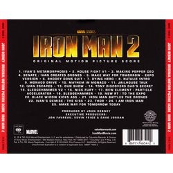 Iron Man 2 Soundtrack (John Debney) - CD Achterzijde