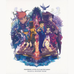 Professor Layton Vs. Gyakuten Saiban Magical Mystery Music Soundtrack (Yasumasa Kitagawa, Tomohito Nishiura, Masakazu Sugimori) - CD cover