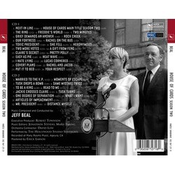House of Cards: Season 2 Soundtrack (Jeff Beal) - CD Achterzijde