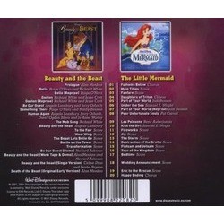 Beauty and the Beast / The Little Mermaid Soundtrack (Various Artists, Alan Menken) - CD Achterzijde