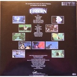 Das Letzte Einhorn Soundtrack (America , Jimmy Webb) - CD Achterzijde