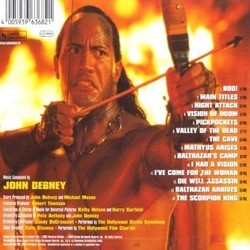 The Scorpion King Soundtrack (John Debney) - CD Achterzijde