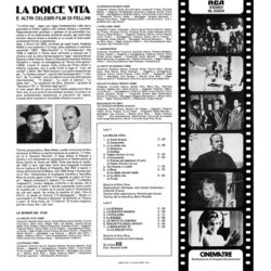 La Dolce Vita E Altri Celebri Film di Fellini Soundtrack (Nino Rota) - CD Achterzijde