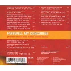 Farewell My Concubine Soundtrack (Various Artists) - CD Achterzijde