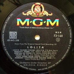 Lolita Soundtrack (Nelson Riddle) - cd-inlay