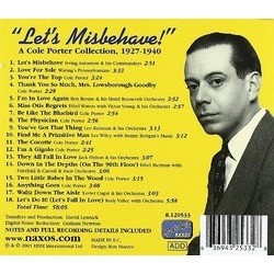 Let's Misbehave! A Cole Porter Collection, 1927-1940 Soundtrack (Various Artists, Cole Porter) - CD Achterzijde