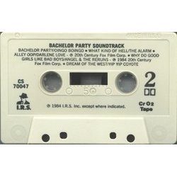 Bachelor Party Soundtrack (Various Artists) - cd-inlay