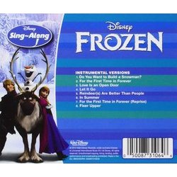 Disney Sing-Along: Frozen Soundtrack (Christophe Beck) - CD Achterzijde