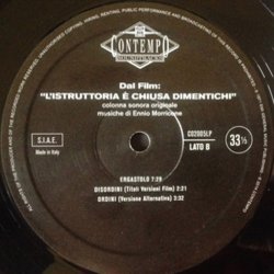 L'Istruttoria  Chiusa: Dimentichi Soundtrack (Ennio Morricone) - cd-inlay