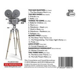 Classic British Film Music: Volume 1 Soundtrack (Richard Addinsell, Hubert Bath, Arnold Bax, Arthur Bliss, Eric Coates, Brian Easdale, Anton Karas) - CD Achterzijde