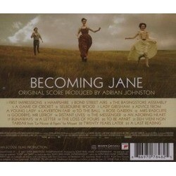 Becoming Jane Soundtrack (Adrian Johnston) - CD Achterzijde