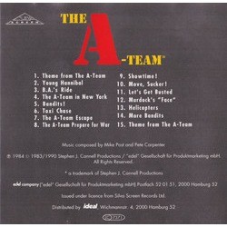 The A-Team Soundtrack (Pete Carpenter, Mike Post) - CD Achterzijde