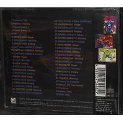 Marvel Super Heroes Soundtrack (Capcom Sound Team) - CD Achterzijde