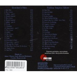 Rosemary's Baby / The Fearless Vampires Killers Soundtrack (Krzysztof Komeda) - CD Achterzijde