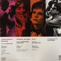 La Musique Dans Le Film D'Alain Resnais Soundtrack (Georges Delerue, Giovanni Fusco, Hans Werner Henze, Francis Seyrig) - CD Achterzijde