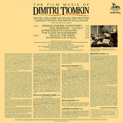 The Film Music of Dimitri Tiomkin Soundtrack (Dimitri Tiomkin) - CD Achterzijde
