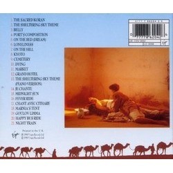 The Sheltering Sky Soundtrack (Ryichi Sakamoto) - CD Achterzijde