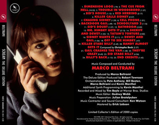 Scream Soundtrack (Marco Beltrami) - CD Achterzijde