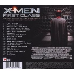 X-Men: First Class Soundtrack (Henry Jackman) - CD Achterzijde