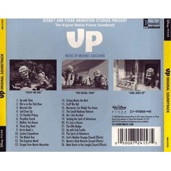 Up Soundtrack (Michael Giacchino) - CD Achterzijde