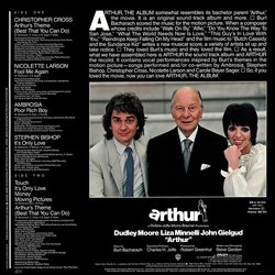Arthur Soundtrack (Various Artists, Burt Bacharach) - CD Achterzijde