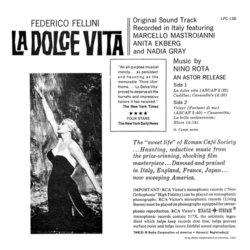 La Dolce Vita Soundtrack (Nino Rota) - CD Achterzijde