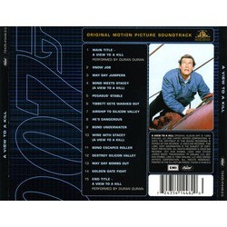 A View to a Kill Soundtrack (John Barry, Duran Duran) - CD Achterzijde