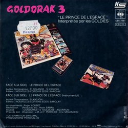 Goldorak 3: Le Prince de l'Espace Soundtrack (Pierre Delano, Shunsuke Kikuchi) - CD Achterzijde