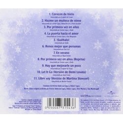 Frozen: El Reino del Hielo - Las Canciones Soundtrack (Kristen Anderson-Lopez, Robert Lopez) - CD Achterzijde